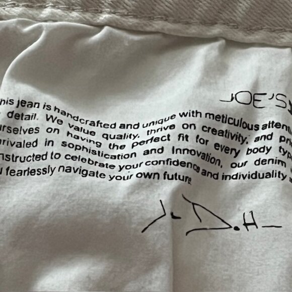 Joe's The Smith High Rise Straight Ankle White Jeans Size 27 - Picture 5 of 7